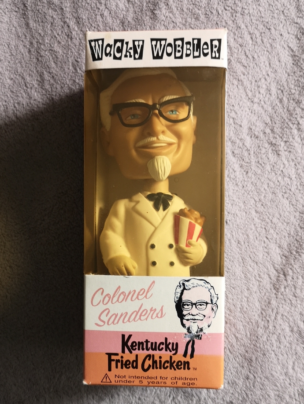 Vintage New in Box Original Funko Wacky Wobbler Colonel Sanders 2001 KFCC